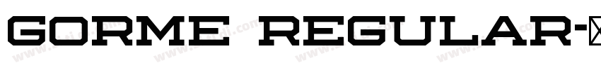 Gorme Regular字体转换 Gorme Regular字体转换